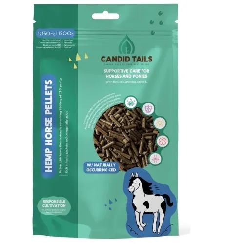 Candid Tails CBD kaņepju granulas zirgiem 1,5kg - Produkta attēls 