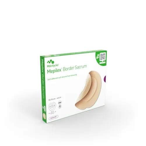 MEPILEX Border Sacrum 15 x 15cm, pārsējs, 5 gab.