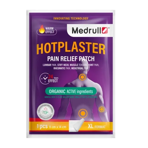 MEDRULL Hotplaster Arnica plāksteris (ar sildošo efektu) 9x14cm, 1