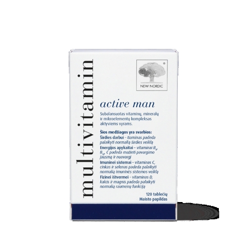 Product image of NEW NORDIC Multivitamin Active Man tabletes, 120 gab.