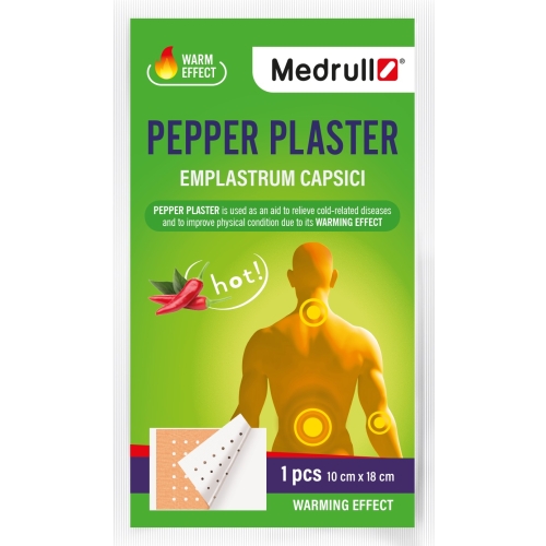 Product image of MEDRULL plāksteris, piparu, 10 cm x 18 cm (perf)