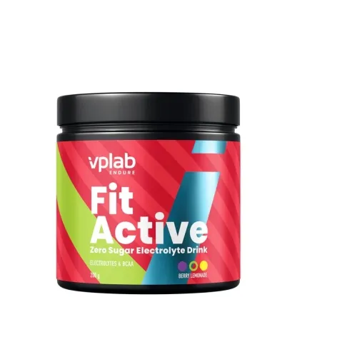 VPLAB FitActive Zero Berry Lemonade pulveris, 200g - Produkta attēls 