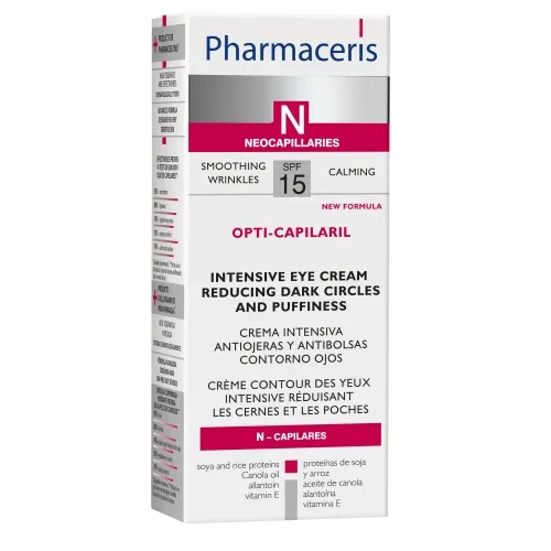 Product image of PHARMACERIS N.Opti Capilaril intensīvs krēms ādai zem acīm, 15 ml