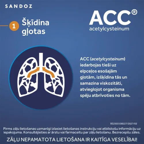 ACC 600mg putojošās tabletes, 6 gab. - Produkta attēls 2