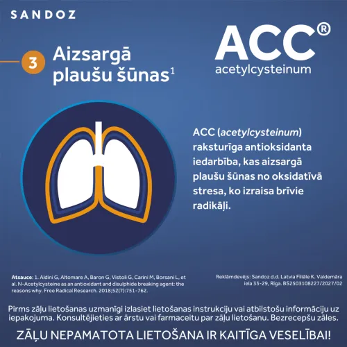ACC 600mg putojošās tabletes, 6 gab. - Produkta attēls 4