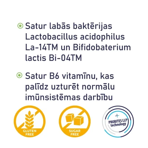 ACIDOLAC® Junior ar zemeņu garšu tabletes, 20 gab. - Produkta attēls 3