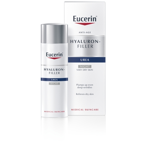 EUCERIN Hyal-Urea nakts krēms sausai ādai, 50ml - Produkta attēls 