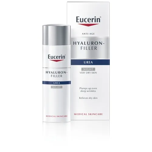 EUCERIN Hyal-Urea nakts krēms sausai ādai, 50ml - Produkta attēls 