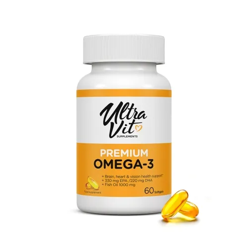 ULTRAVIT Premium Omega 3 kapsulas, 60 gab - Produkta attēls 