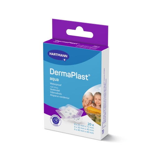 DERMAPLAST Aqua ūdensizturīgi plāksteri, 20 gab.