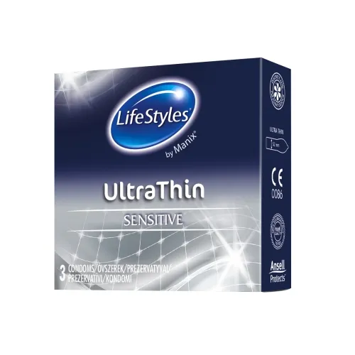 Product image of LIFESTYLES Manix Ultra Thin prezervatīvi, 3 gab.