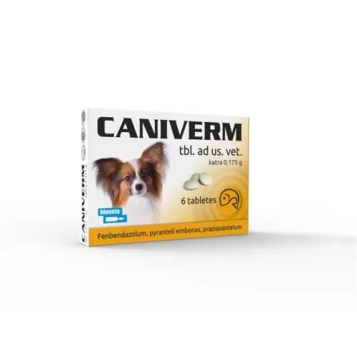CANIVERM 0.175G TABLETES N6 SUŅIEM/KAĶIEM