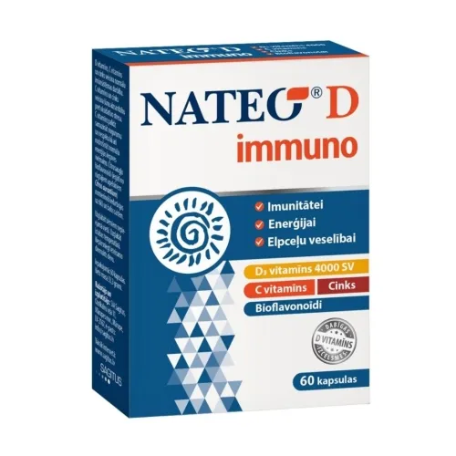 Product image of NATEO D3 Immuno 4000 SV kapsulas, 60 gab.