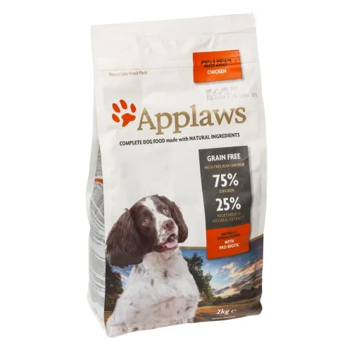 Applaws suņu sausā barība mazām&vid. šķirnēm vista 2kg - Produkta attēls 