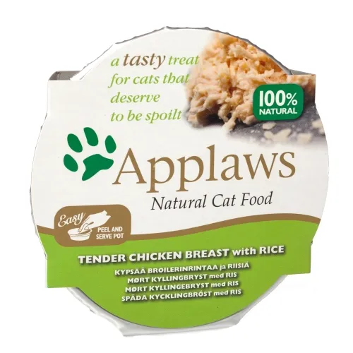 Applaws kaķu mitrā b. trauciņā vista/rīsi 60g (7005) - Produkta attēls 