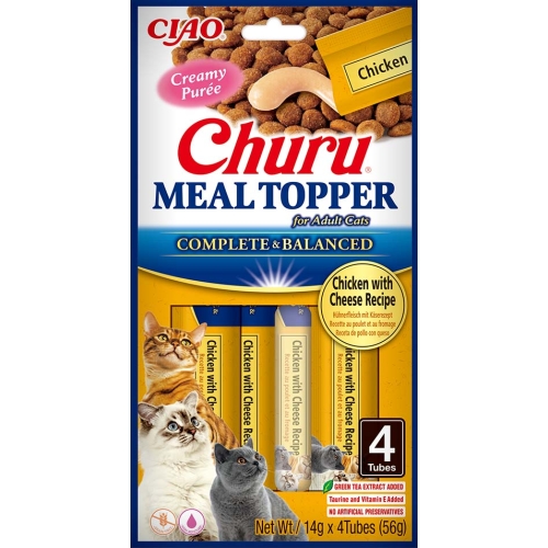 Churu Meal Topper mērce kaķiem, tuncis&siers 56g (14gx4) N12 - Produkta attēls 