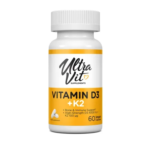 Product image of ULTRAVIT Vitamin D3 4000IU + K2 kapsulas, 60 gab
