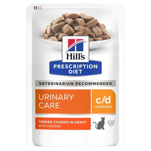 Product image of Hills PD kaķu mitrā barība paciņā C/D Multicare vista 85g N12