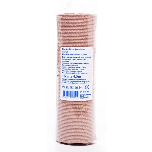 ELASTĪGĀ SAITE AR SKAVĀM 15CMX4.5M (OLKO) - Produkta attēls 