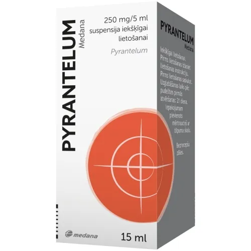 PYRANTELUM 250 mg/ 5 ml, 15 ml