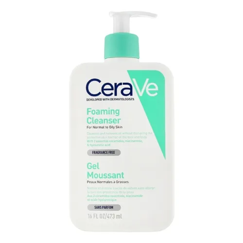 Product image of CeraVe Sejas mazgāšanas gels taukainai ādai, 473 ml