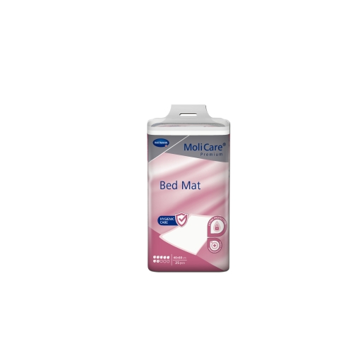 MOLICARE Prem Bed Mat palagi (7 piles, 40 x 60 cm), 25 gab - Produkta attēls