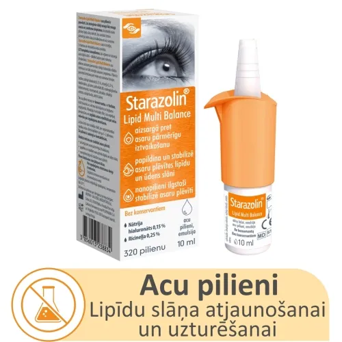 STARAZOLIN® Lipid Multi Balance acu pilieni, emulsija, 10 ml acu pilieni
