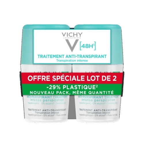 VICHY 48HR Intensive Roll-On antiperspirants, 2 gab.