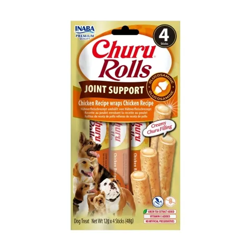 Churu Rolls Joint Support rullīši suņiem, vista&vista 48g (12g x4) N12 - Produkta attēls 