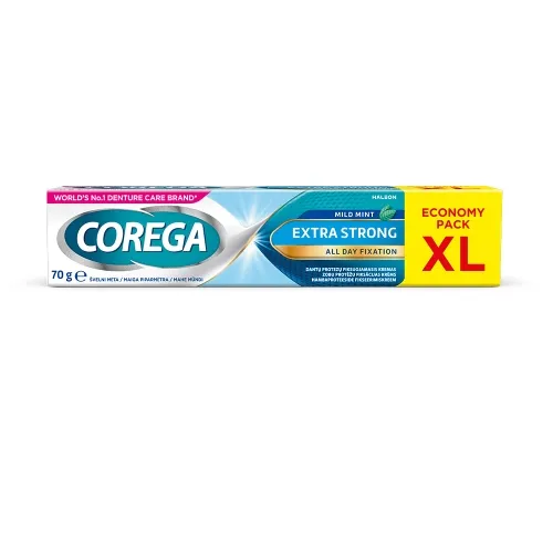 COREGA® Extra Strong Mild Mint fiksācijas krēms, 70 g
