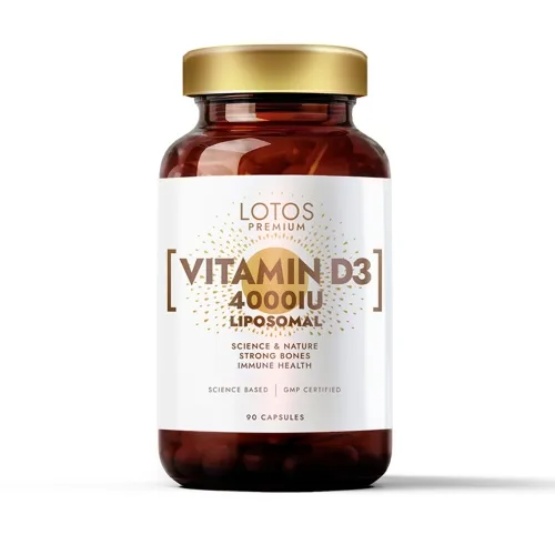 Product image of LOTOS PREMIUM Liposomal D vitamīns D3 4000IU, 90 kapsulas