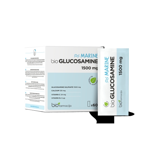 Product image of BIO Glucosamine Marine 1500 mg pulveris, 60 gab.
