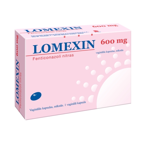 Latvia product data sample: LOMEXIN OVUL. 600MG N1