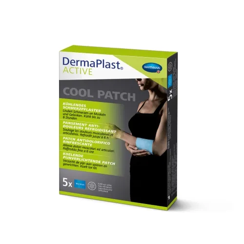 DERMAPLAST Active Cool plāksteri, 10 x 14 cm, 5 gab.