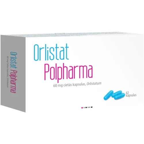 ORLISTAT POLPHARMA 60 mg kapsulas, 42 gab. - Produkta attēls 