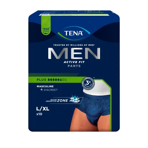 TENA Men Active Fit Pants biksītes Plus L/XL izmērs, 10 gab.