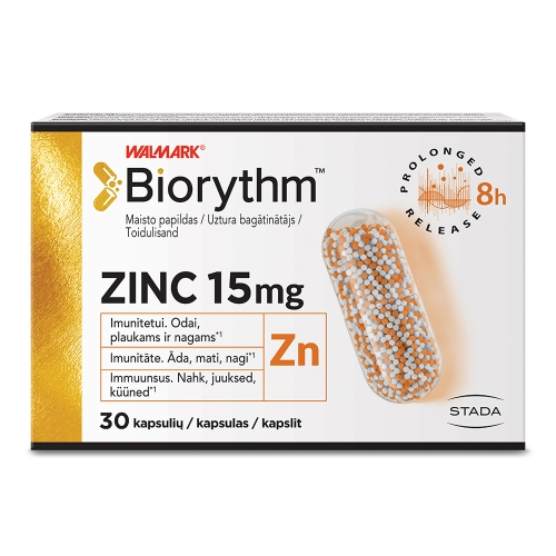 Product image of WALMARK Biorythm Zinc kapsulas, 30 gab.