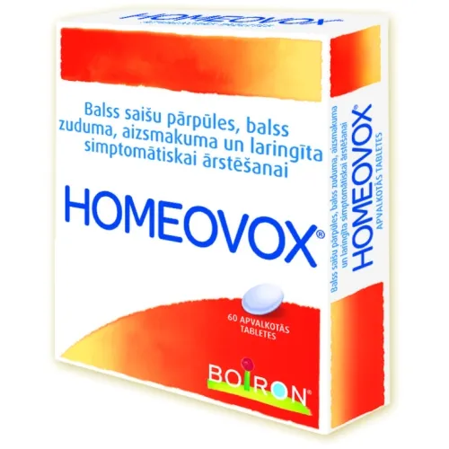 HOMEOVOX tabletes, 60 gab.