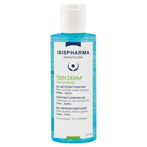 ISISPHARMA Teen Derm attīrošs gels problemātiskai ādai, 100 ml - Produkta attēls 