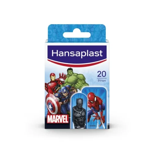 HANSAPLAST Kids Marvel plāksteri bērniem ar supervaroņu motīviem, 20 g