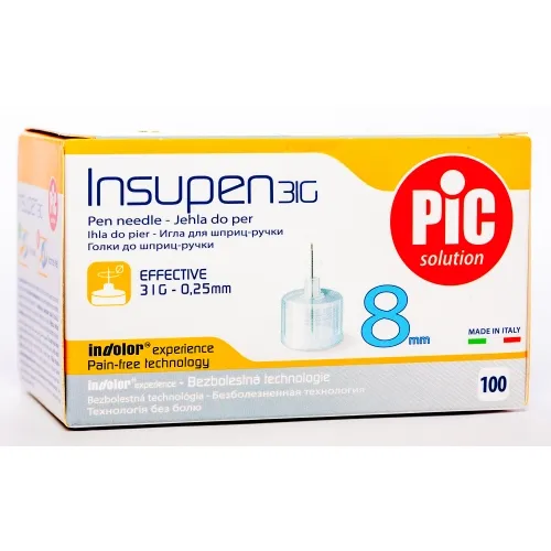 INS.ADATA INSUPEN ORIGINAL 31G N100 (8MM-0.25MM) - Produkta attēls 