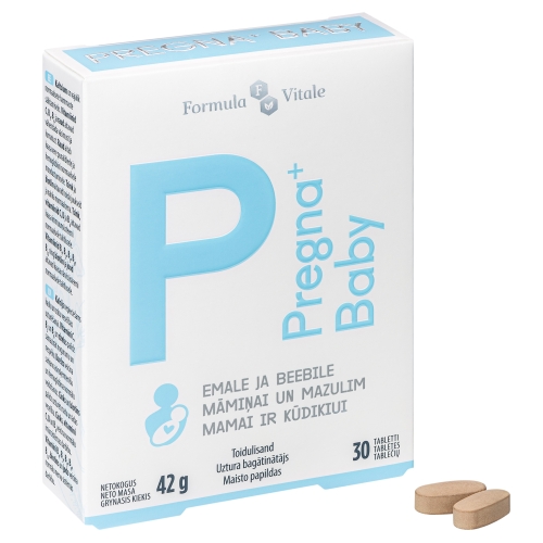 Product image of FORMULA VITALE Pregna+ Baby tabletes, 30 gab.
