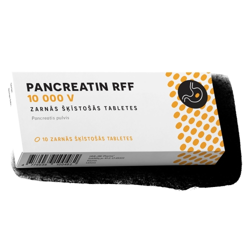 PANCREATIN RFF 10000V ZARNĀS ŠĶ TBL N10
