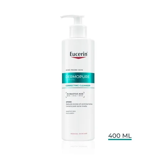 EUCERIN DermoPure Clinical koriģējoša attīrošā želeja, 400 ml