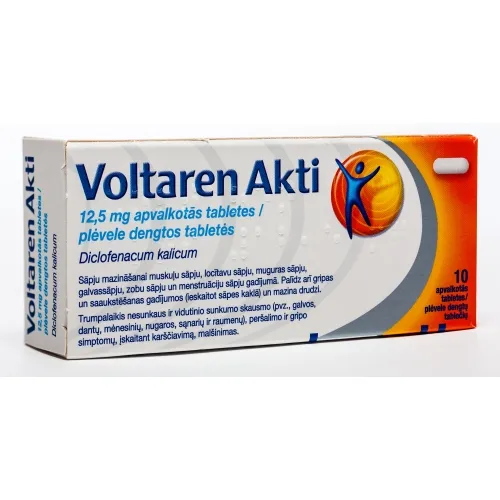 Product image of VOLTAREN Akti 12.5 mg tabletes, 10 gab.