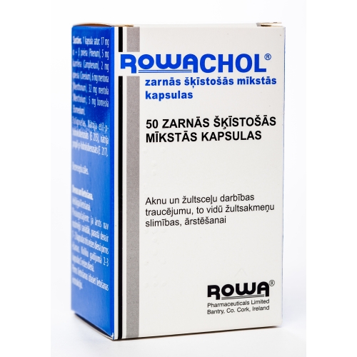 Product image of ROWACHOL kapsulas, 50 gab.