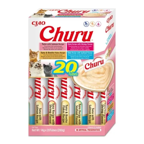 Churu biezenis kaķiem, jūras veltes izlase 14g N20 - Produkta attēls 