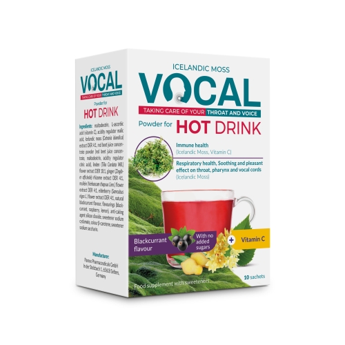 Product image of VOCAL karstais dzēriens paciņās (upenes), 10 gab.