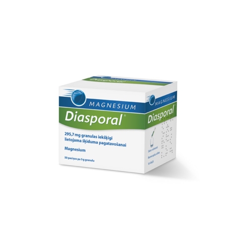 Product image of MAGNESIUM DIASPORAL 295.7 mg granulas, 50 gab