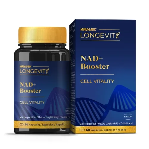 WALMARK Longevity NAD+ Booster kapsulas, 60 gab.